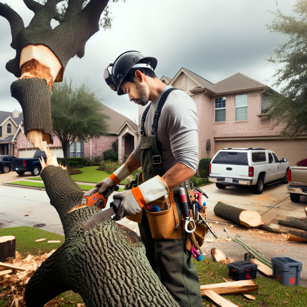 emergency tree removal Houston - Houston Tree Services - Michael Torres ISA Certified Arborist