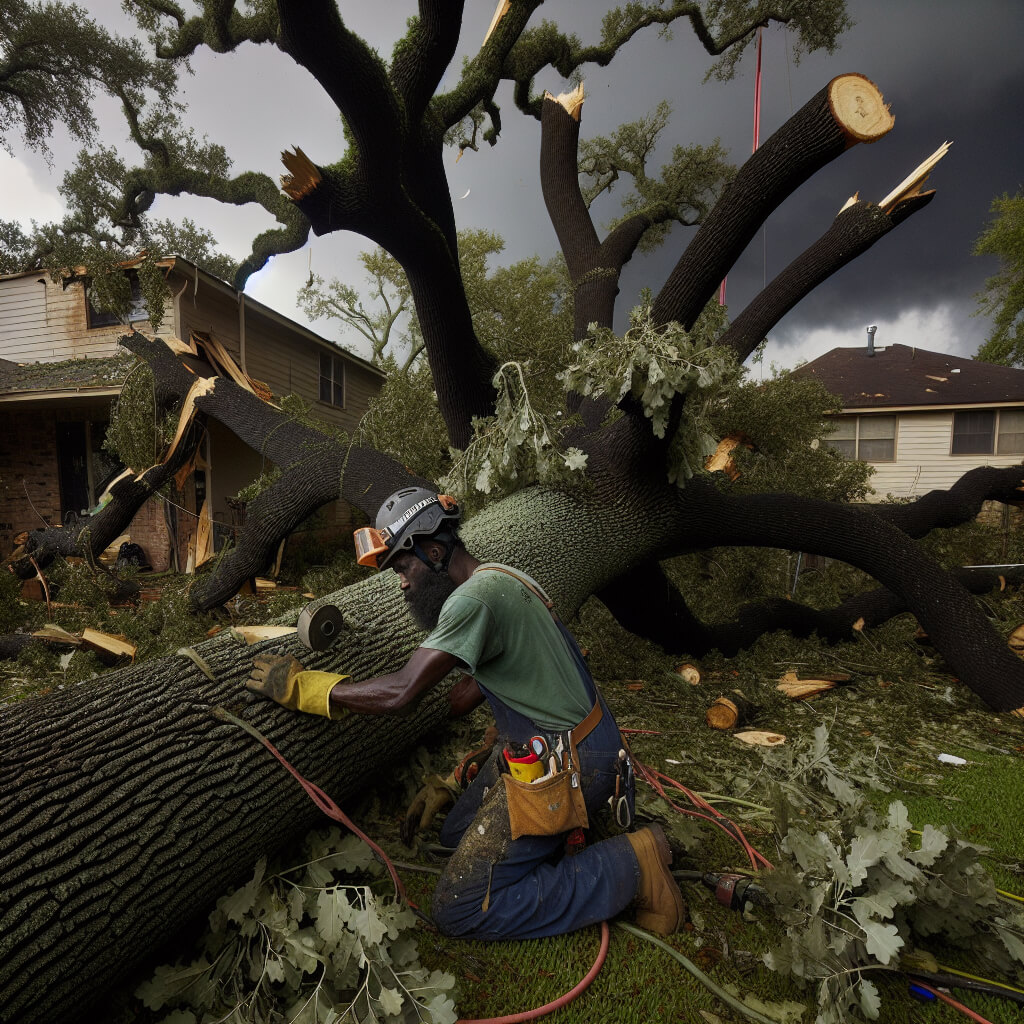 emergency tree removal Houston - Houston Tree Services - Michael Torres ISA Certified Arborist
